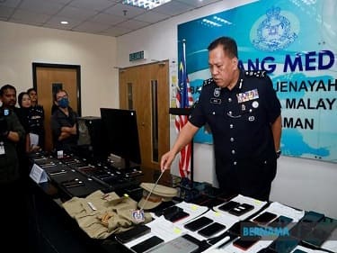 ​马来西亚警方今年以来开展4项反诈行动，抓获2251人。